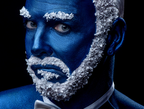 Blue man